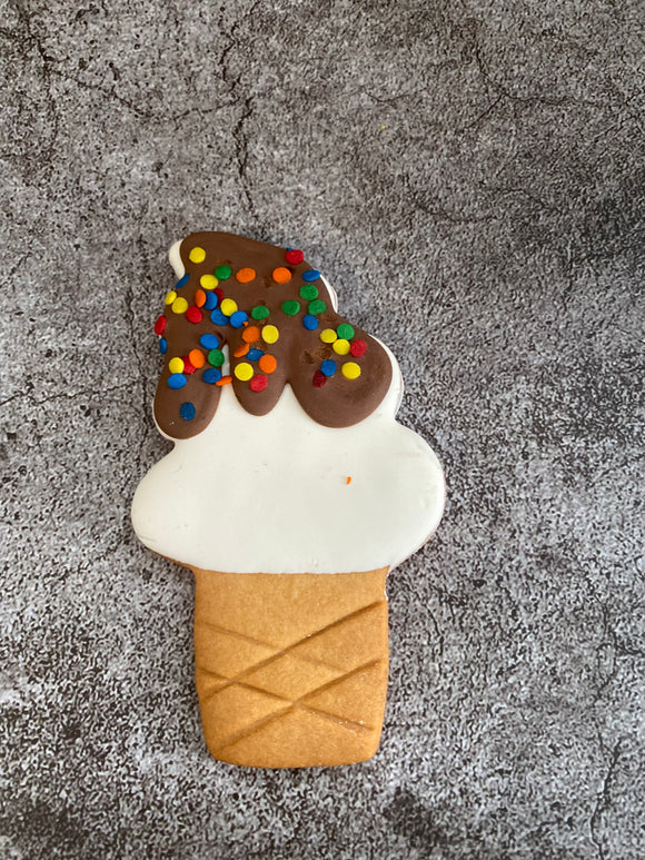 Ice cream Cone Dog Cookie