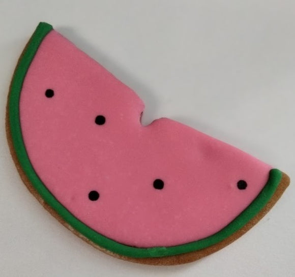 Watermelon Shaped Gourmet Dog Cookie