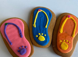 Flip Flop Gourmet Dog Cookie