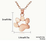 Paw Print Necklace (Gold or Silver)