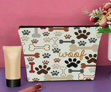 Paw Print Cosmetic Pouch